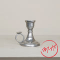 Pewter candlestick