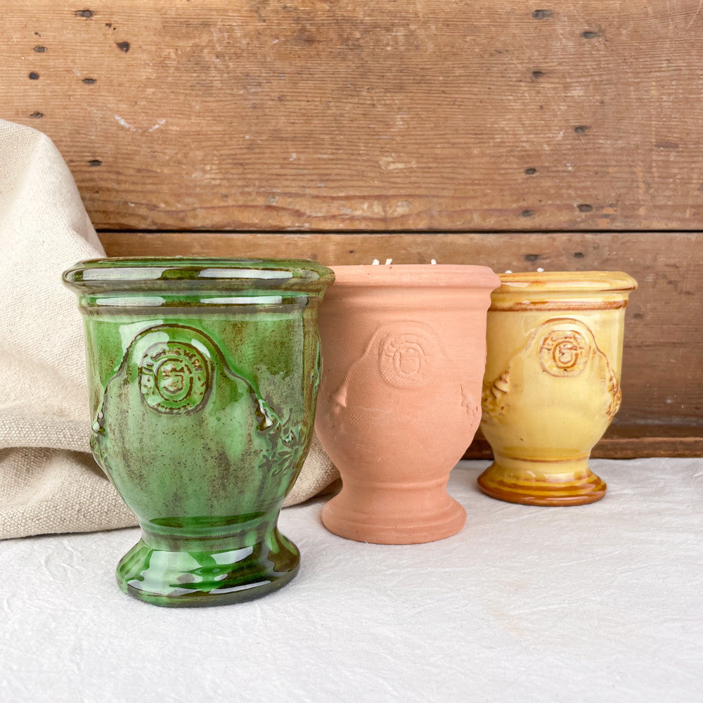 Bougie poterie d'Anduze chene vert