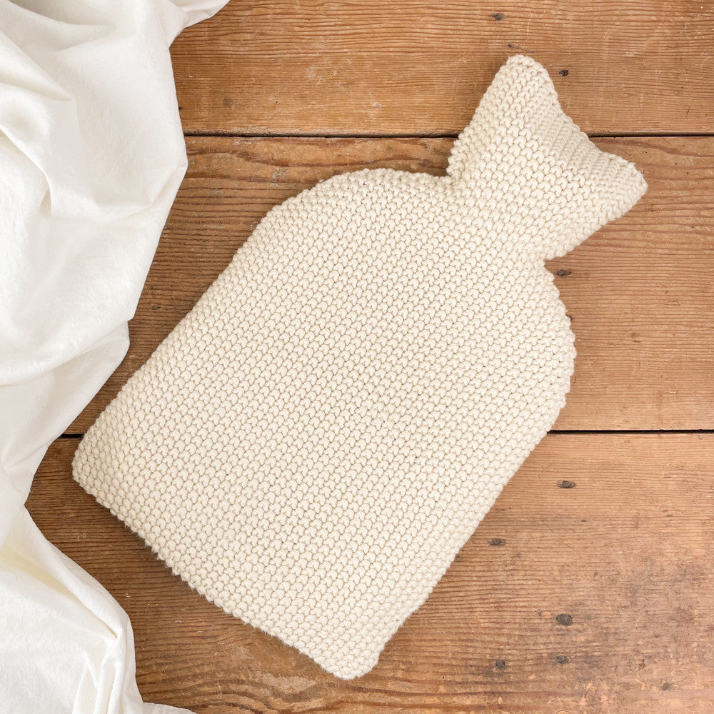 Bouillotte en coton tricoté