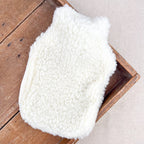 Bouillotte et housse en laine de mouton