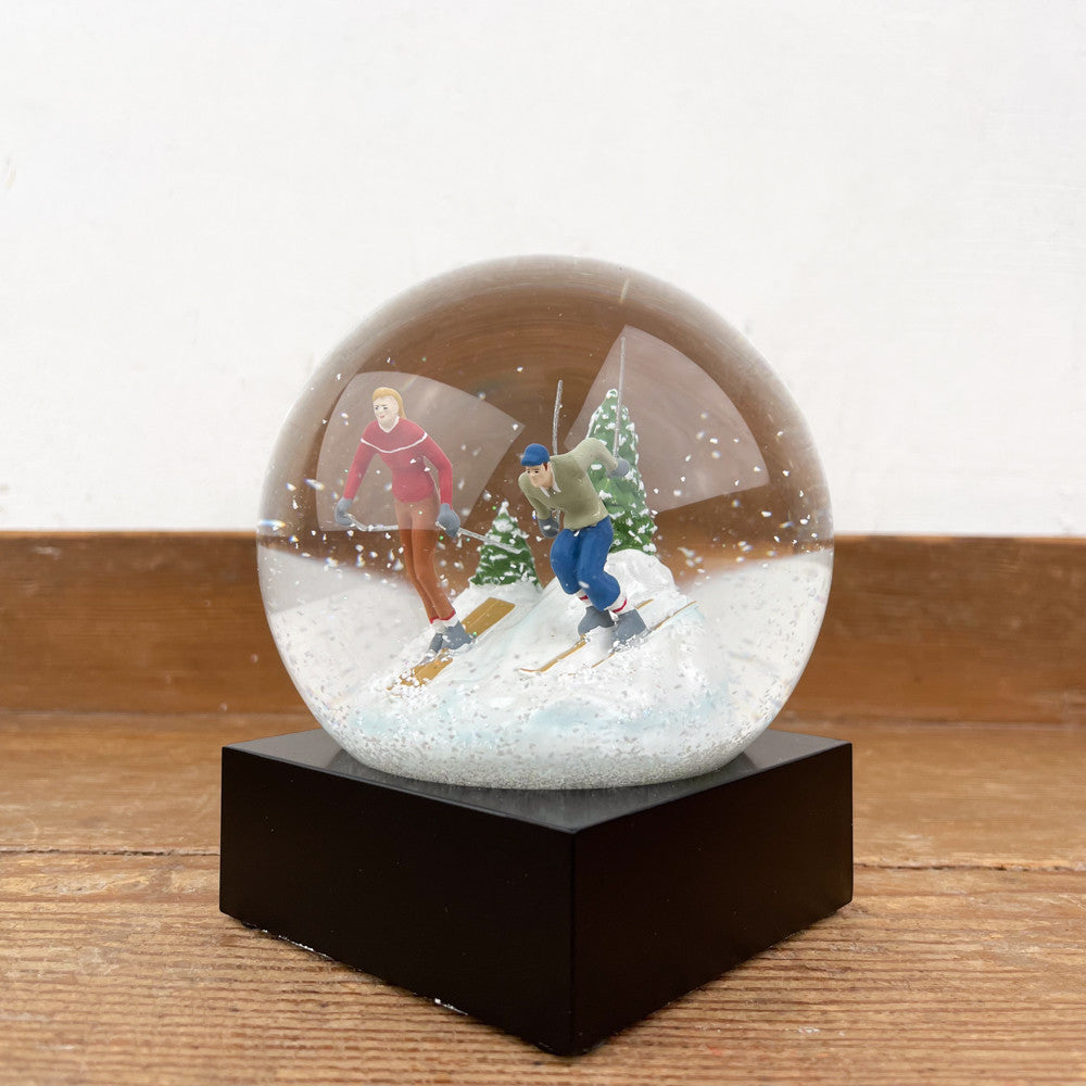 Boule à neige Duo de skieurs