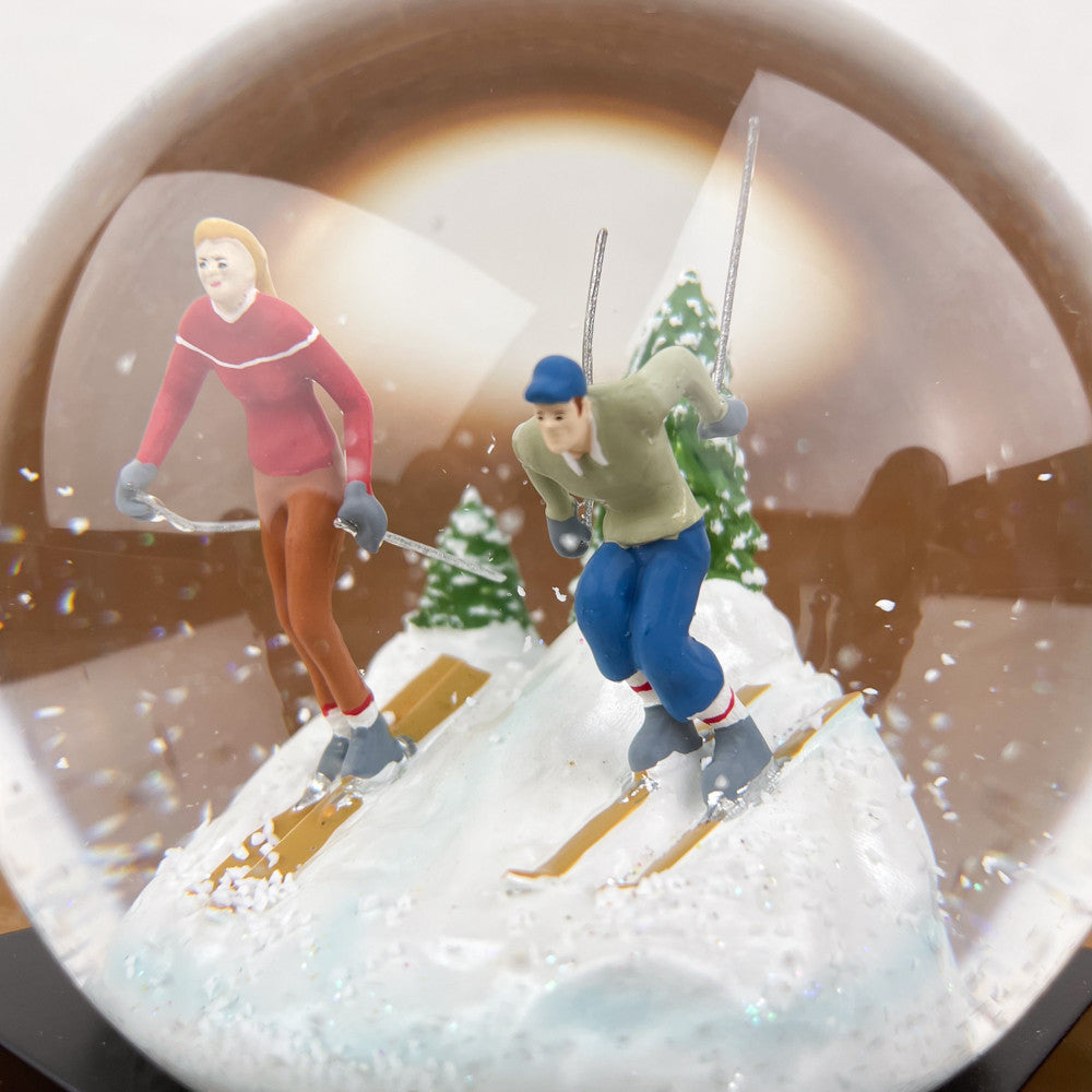 Boule à neige Duo de skieurs