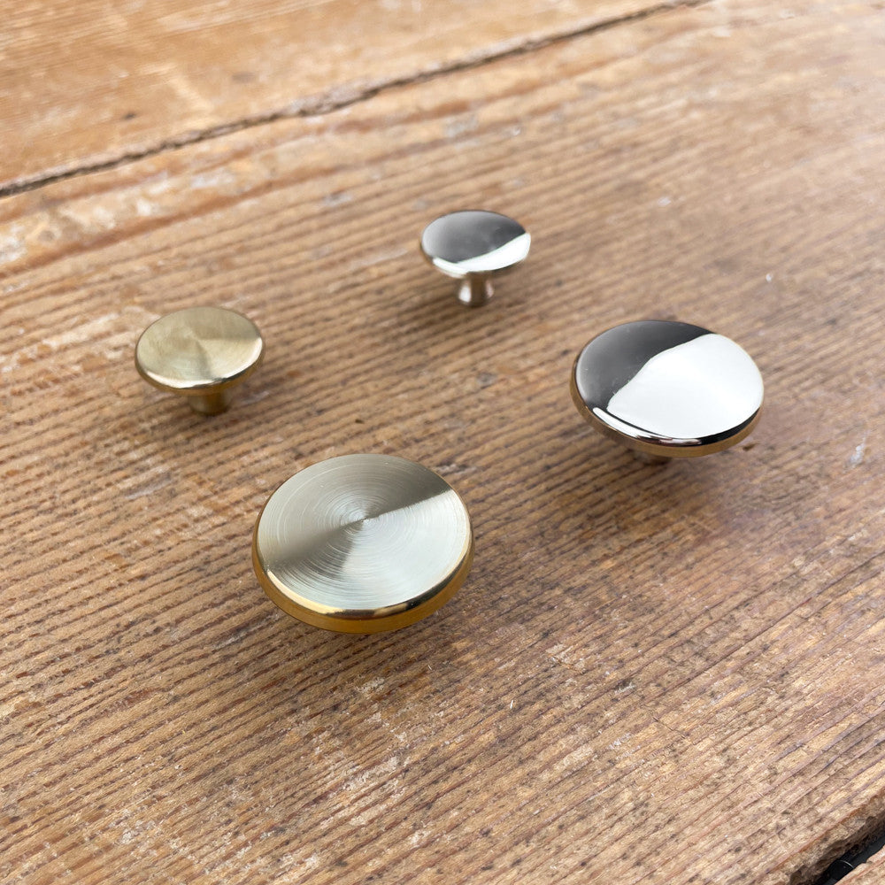 Bouton de cocotte rond en laiton