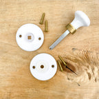 Bouton de condamnation porcelaine