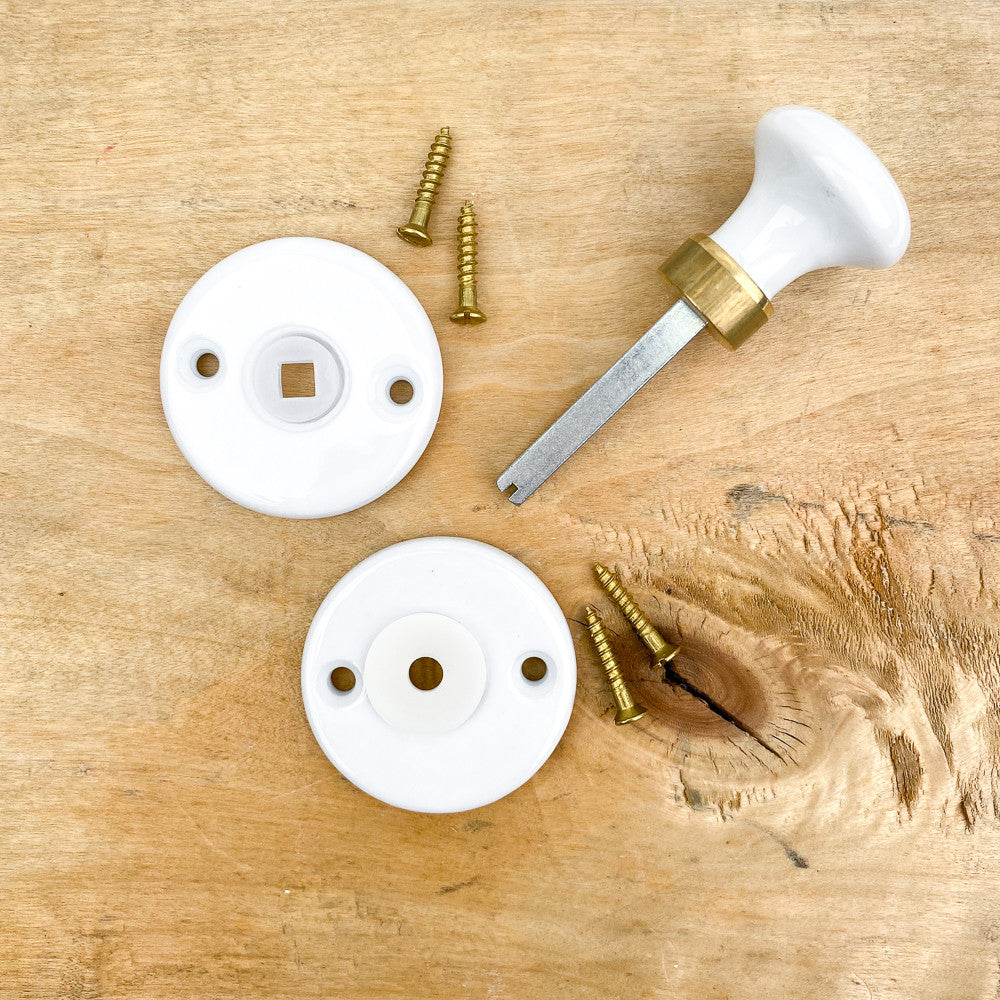 Bouton de condamnation porcelaine