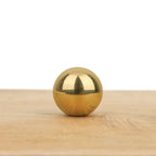 Bouton de meuble boule laiton poli