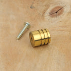 Bouton de meuble cylindre laiton poli