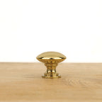 Bouton de tiroir laiton poli rond
