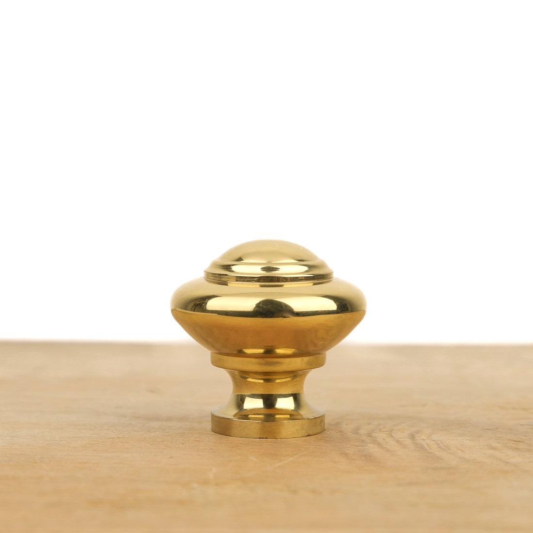 Bouton de meuble tête bombée laiton poli