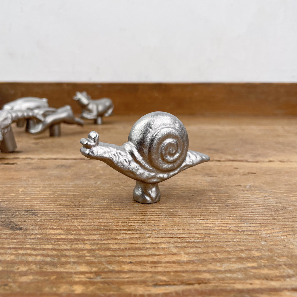 Boutons de cocotte animaux en fonte d'inox