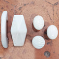 Boutons de porte & placards porcelaine blanc