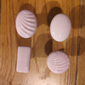 Boutons de porte & placards porcelaine vieux rose pâle