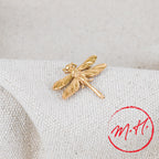 Broche Libellule dorée