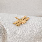 Broche Libellule dorée