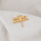 Broche Libellule dorée