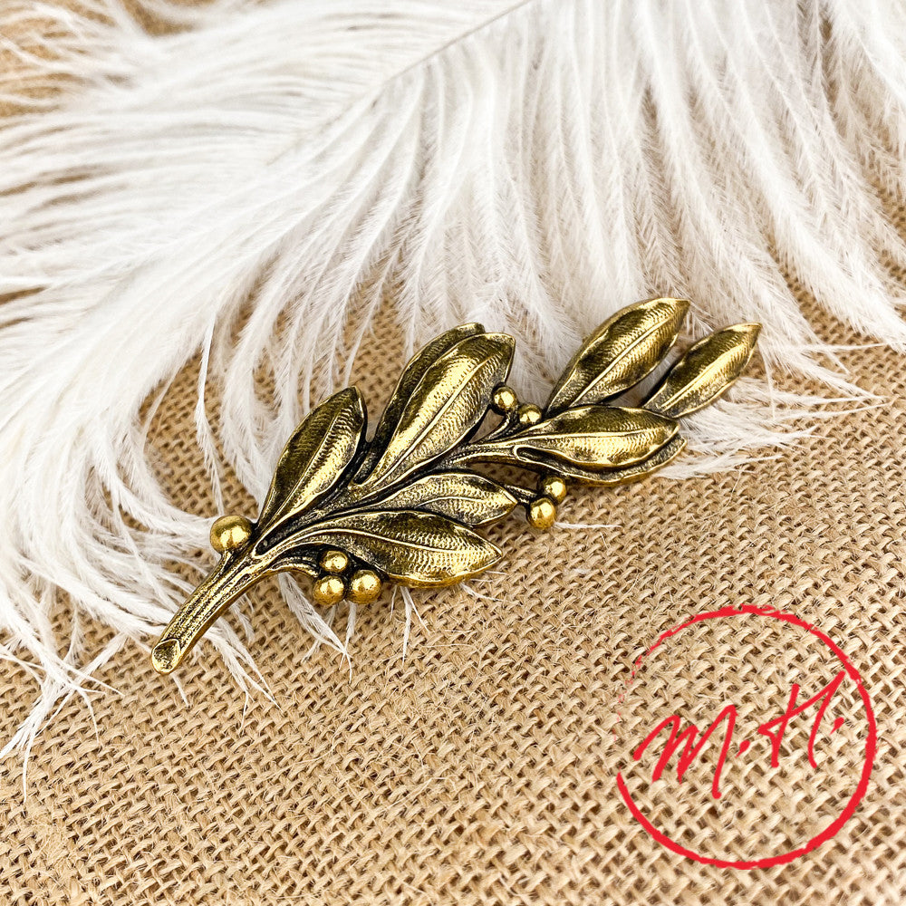 Broche rameau de laurier