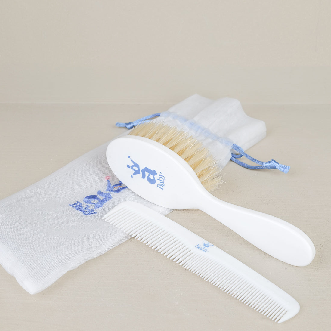 Brosse et peigne bébé Altesse Fournival bleu
