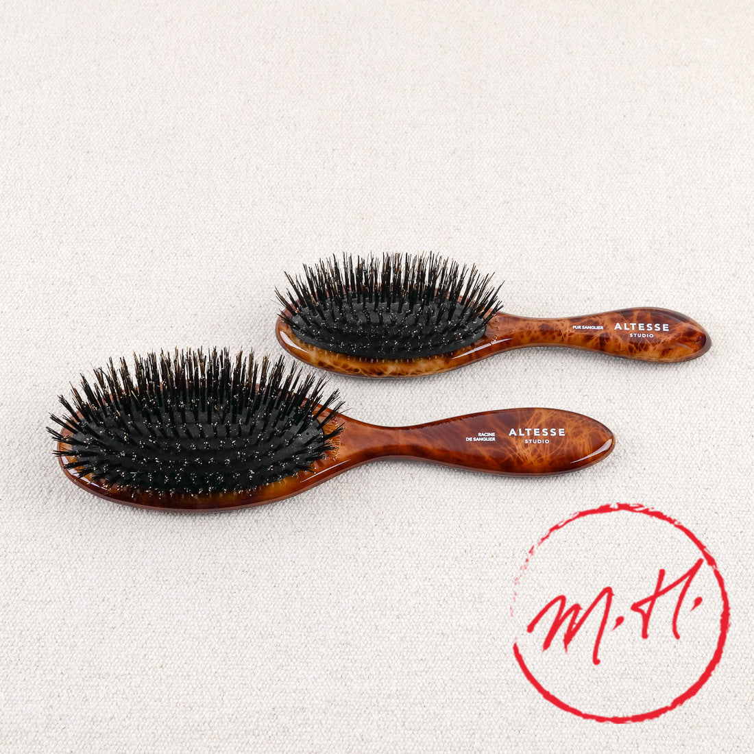 Brosse sanglier décor loupe