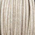 Câble luminaire rond blanc mélangé lin
