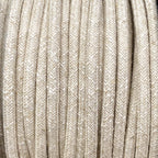 Câble luminaire rond blanc mélangé lin