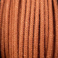 Câble luminaire rond jute orange brique