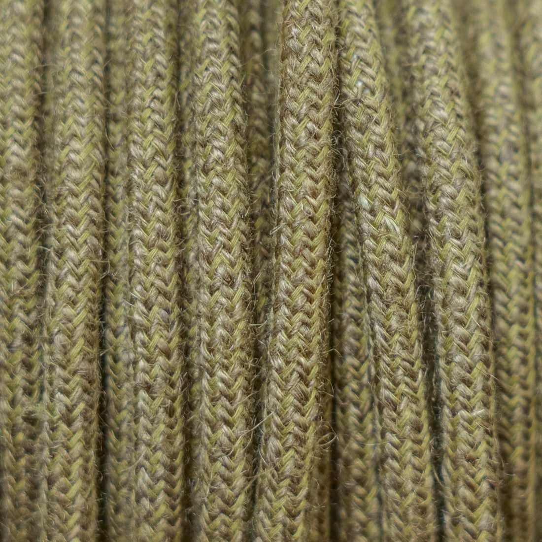 Câble luminaire rond marron jute