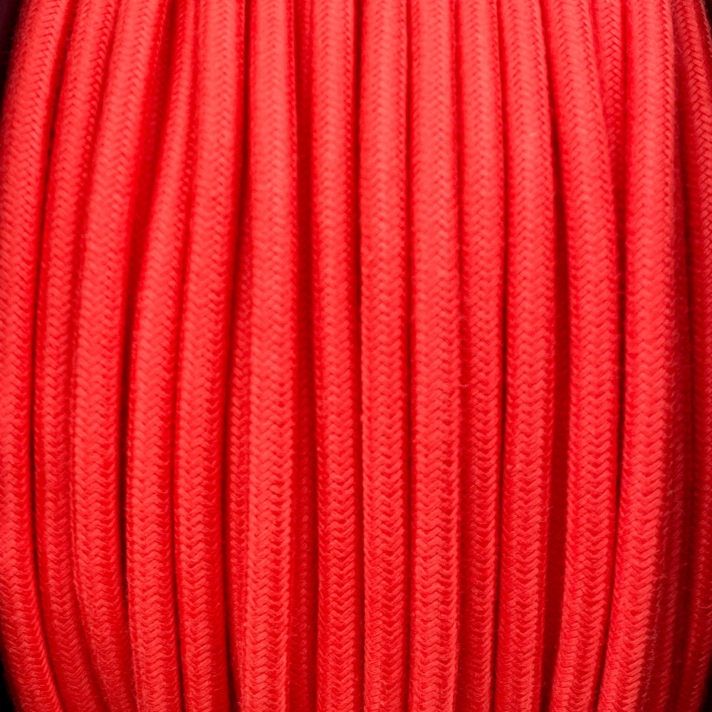 Câble luminaire rond rouge