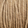 Câble luminaire rond tabac et jute