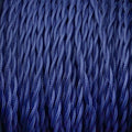 Câble luminaire torsadé bleu profond