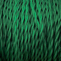 Câble luminaire torsadé vert forêt