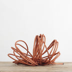 Câble textile rond cuivre pailleté
