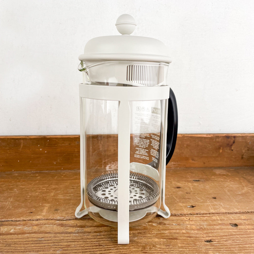 Cafetière à piston Bodum blanche grand modèle