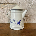 Cafetière conique décor floral