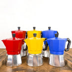 Cafetière italienne colorée