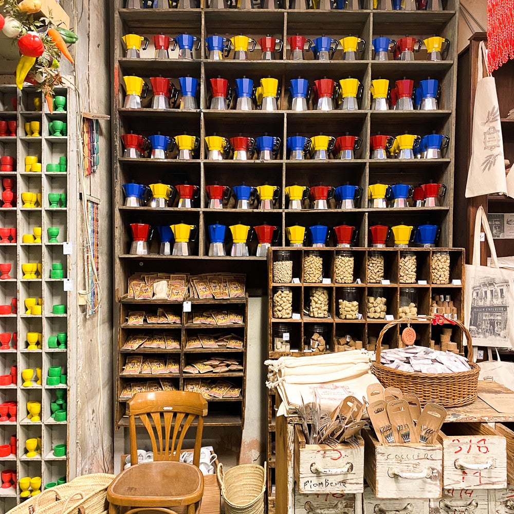 Cafetière italienne colorée