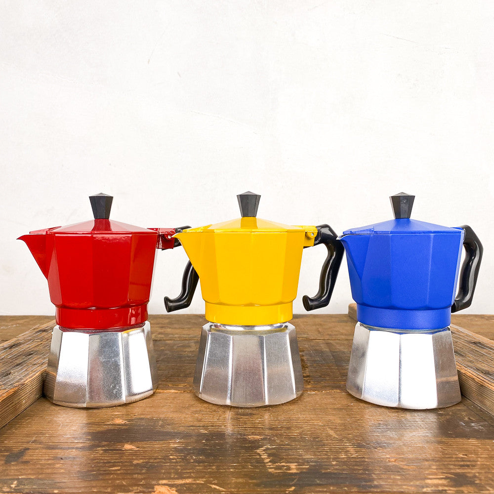 Cafetière italienne colorée
