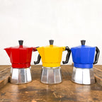 Cafetière italienne colorée