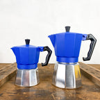 Cafetière italienne colorée