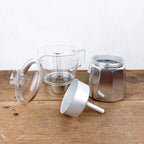 Cafetière italienne verre et aluminium 9 tasses