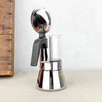 Cafetiere italienne verre et inox 6T