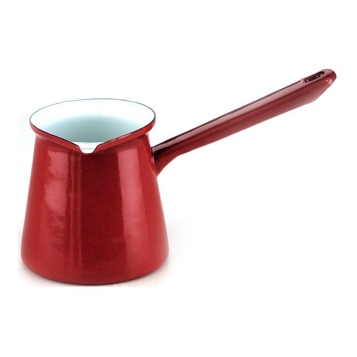 Cafetière turque émail rouge