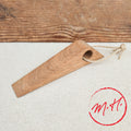 Cale-porte en bois de chêne huilé avec corde