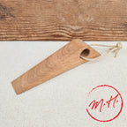 Cale-porte en bois de chêne huilé avec corde