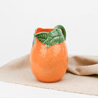 Pichet ceramique orange Bordallo Pinheiro