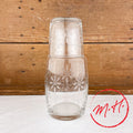Carafe de chevet verre ciselé