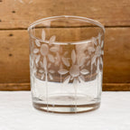 verre ciselé vintage