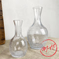 Carafe en verre craquelé