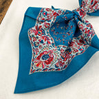 Carré provençal turquoise