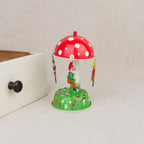 Carrousel mécanique champignon et gnomes