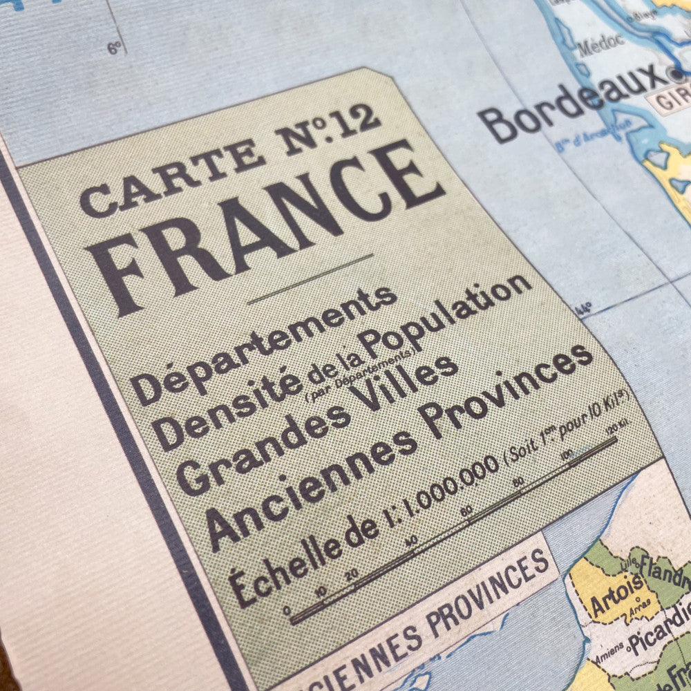 Carte de France années 20